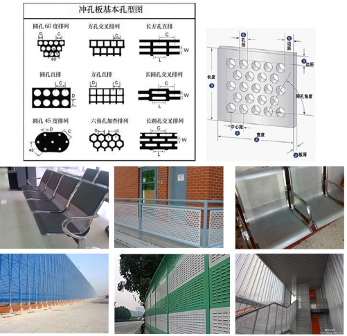 冲孔网在办公，建筑，工厂，交通等方面的应用实例